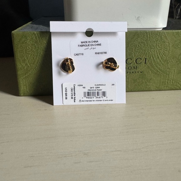 Kate Spade pansy pave earrings - Picture 3 of 3